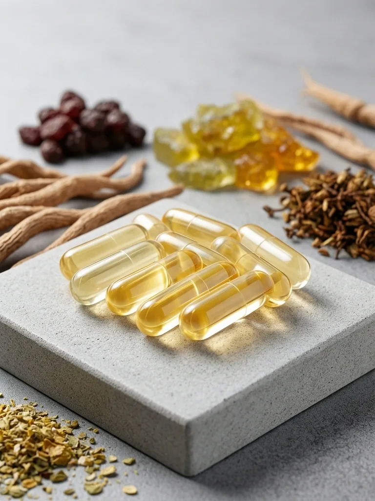 Natural capsules for strength and vitality ingredients